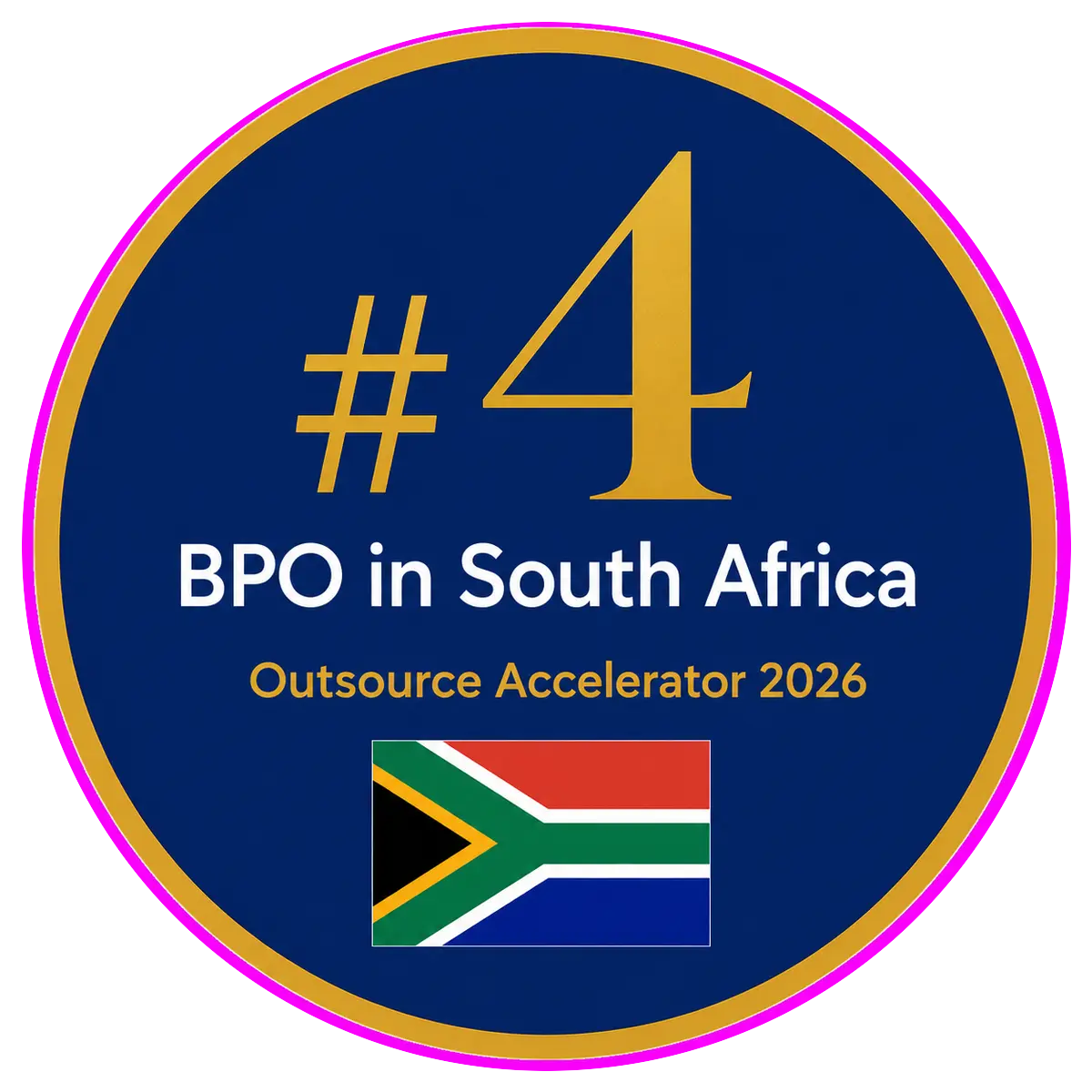 Outsource Accelerator #4 BPO in South Africa badge — Corpshore